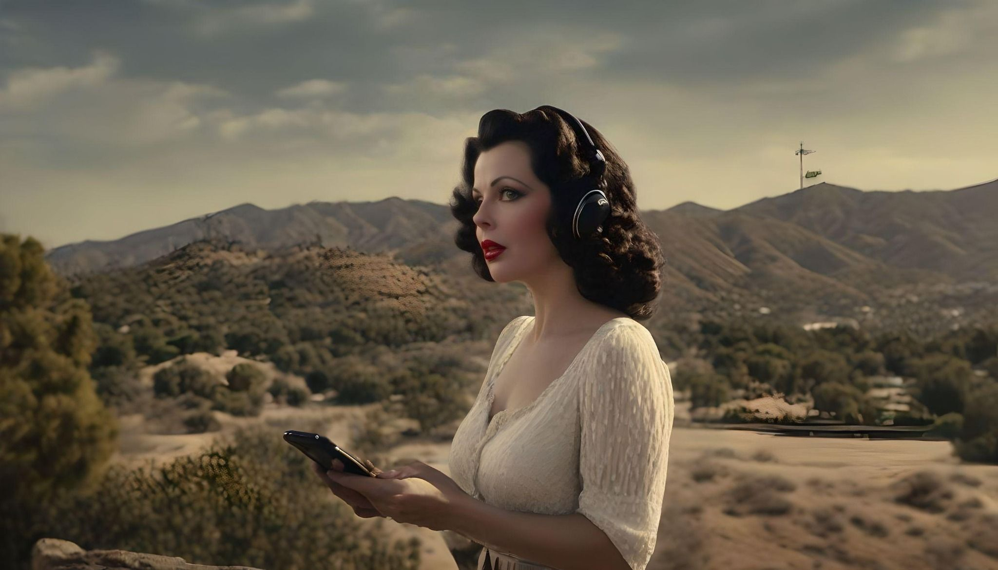Hedy Lamarr envisioned using Wi-Fi today with her cell phone